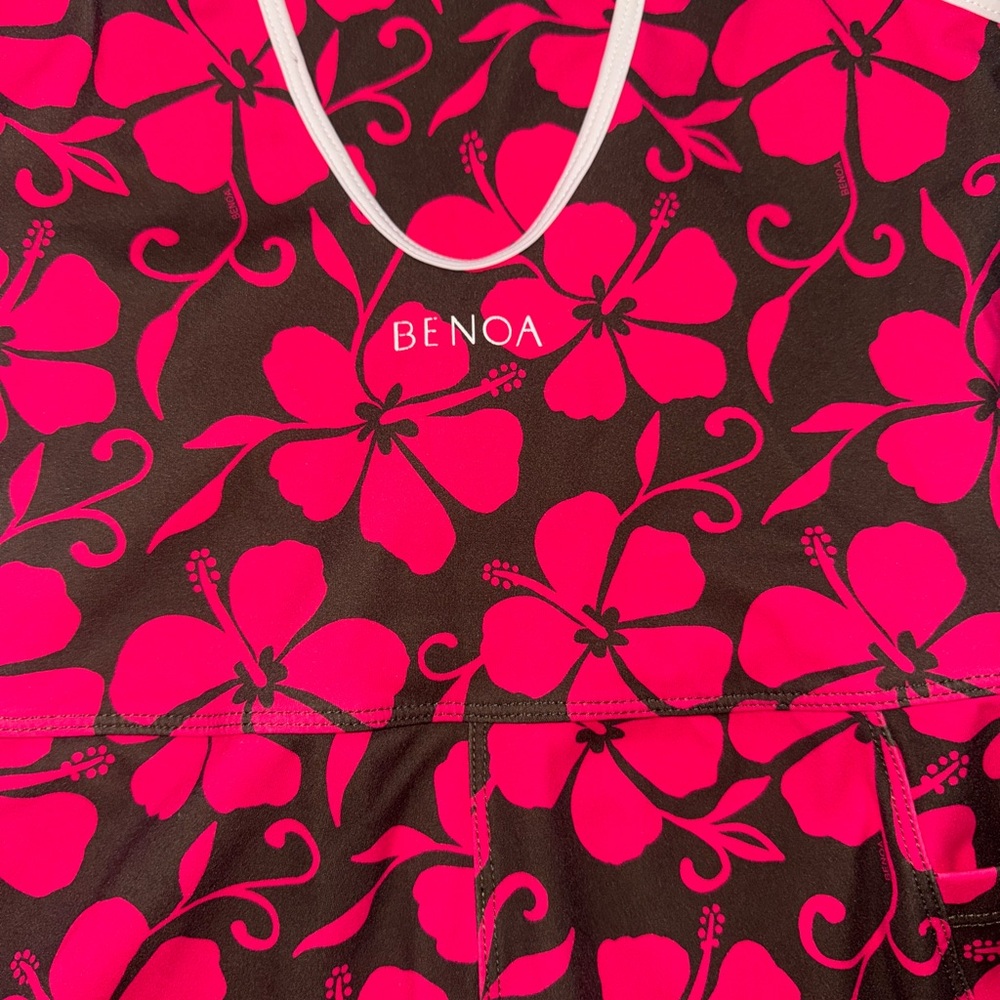 Floral woman’s Benoa Romper - Pink and green - Picture 5 of 5